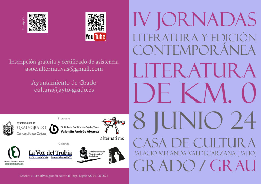 IV Jornadas de Literatura y Edición Contemporánea. Literatura de Km. 0